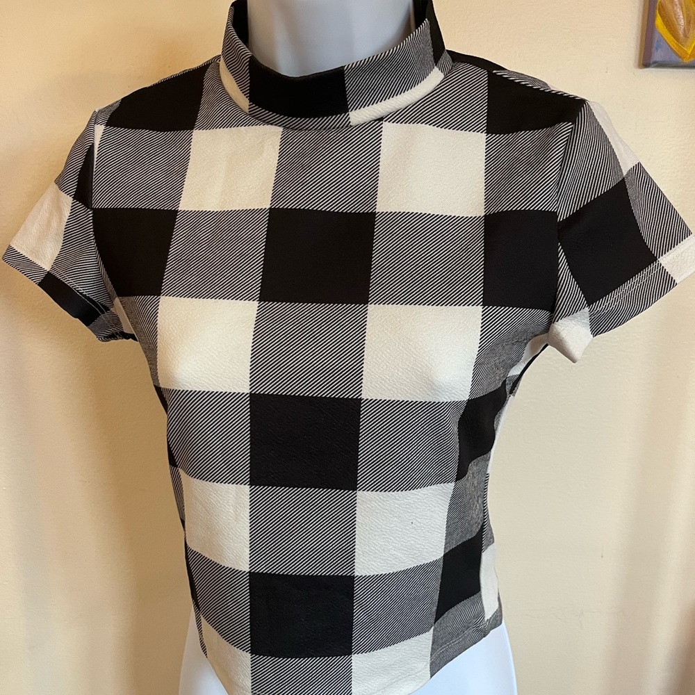 Checkered shirt sleeves shirt